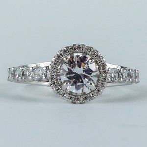 3/$20 Engagement Style Ring Round Halo Setting